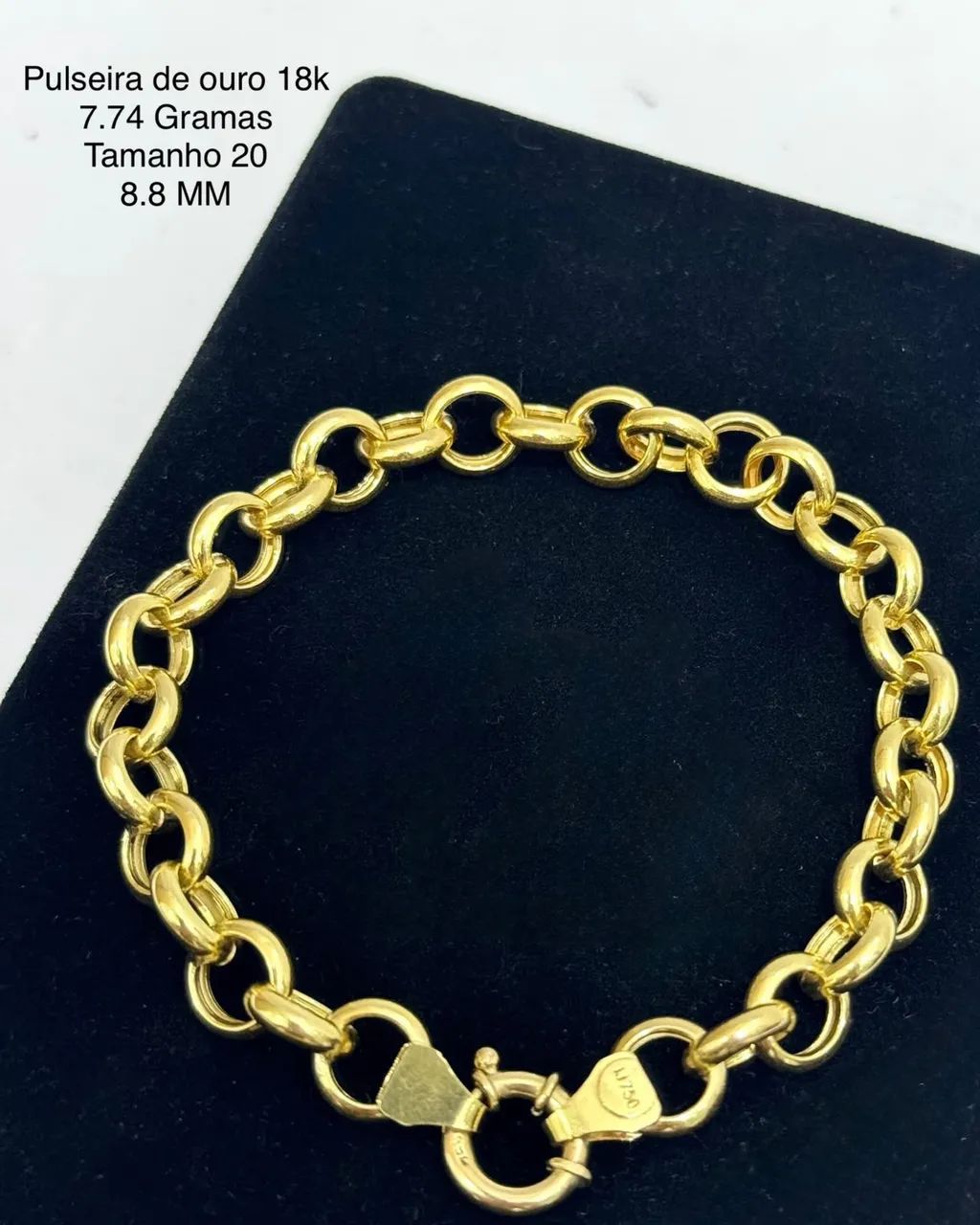 Pulseiras de ouro 18k  R$550 a Grama - Foto 5