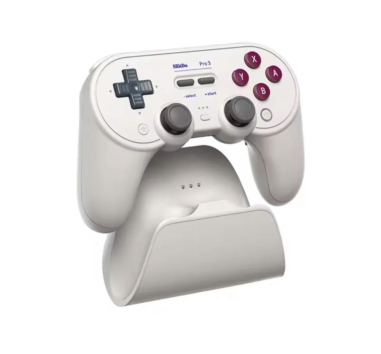 Controle 8bitdo Pro 3 Bluetooth Para Switch, Android E Pc Cor Cinza Clássico