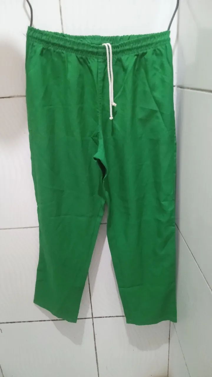 Calça Tactel Verde Unissex G - Foto 3