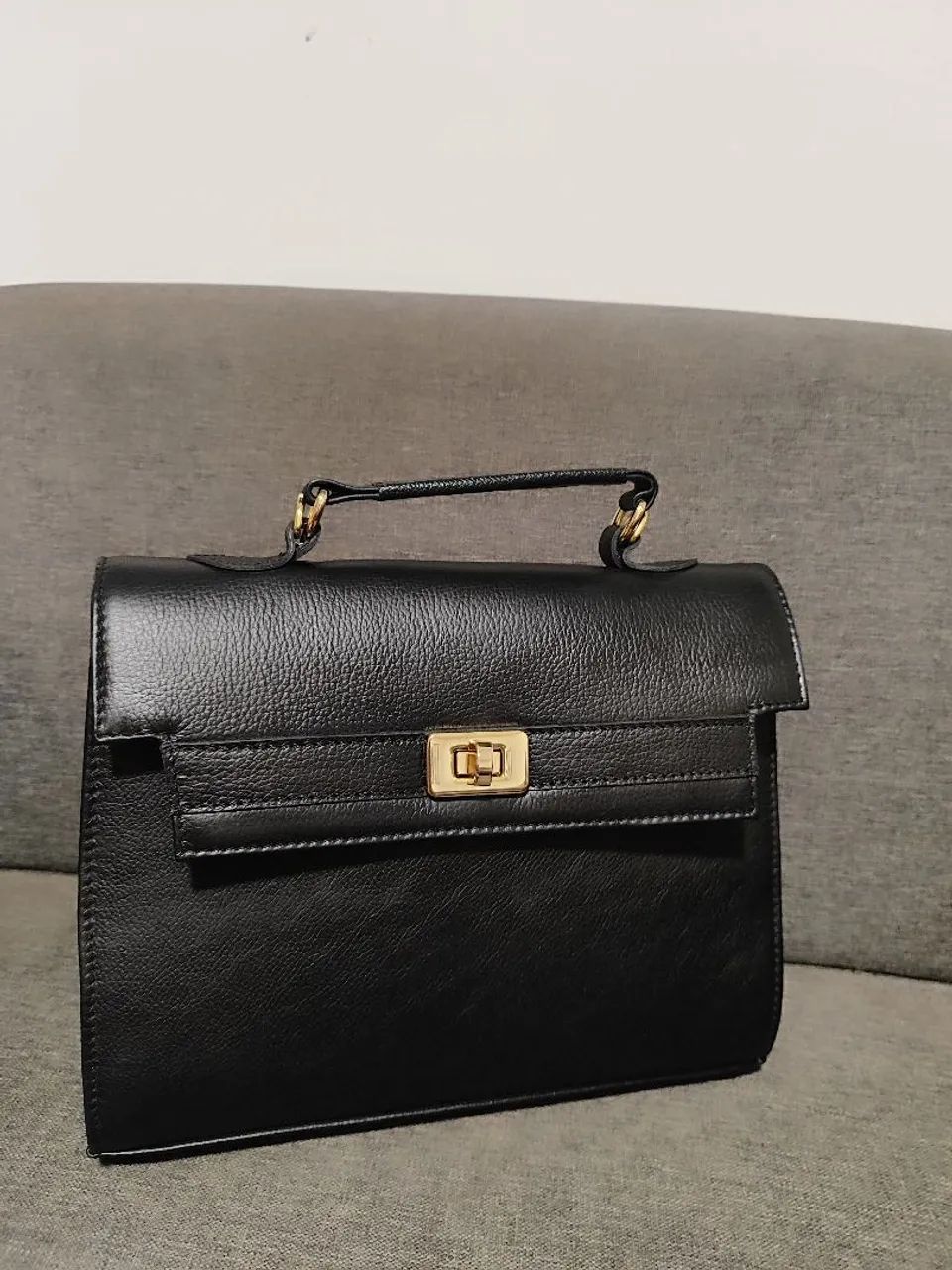 Bolsa Kely em couro legítimo  - Foto 2