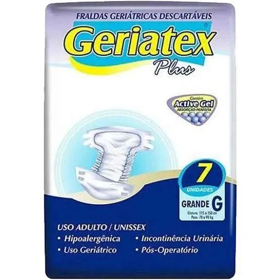 Fralda Geriatex G 10 pacotes 100,00
