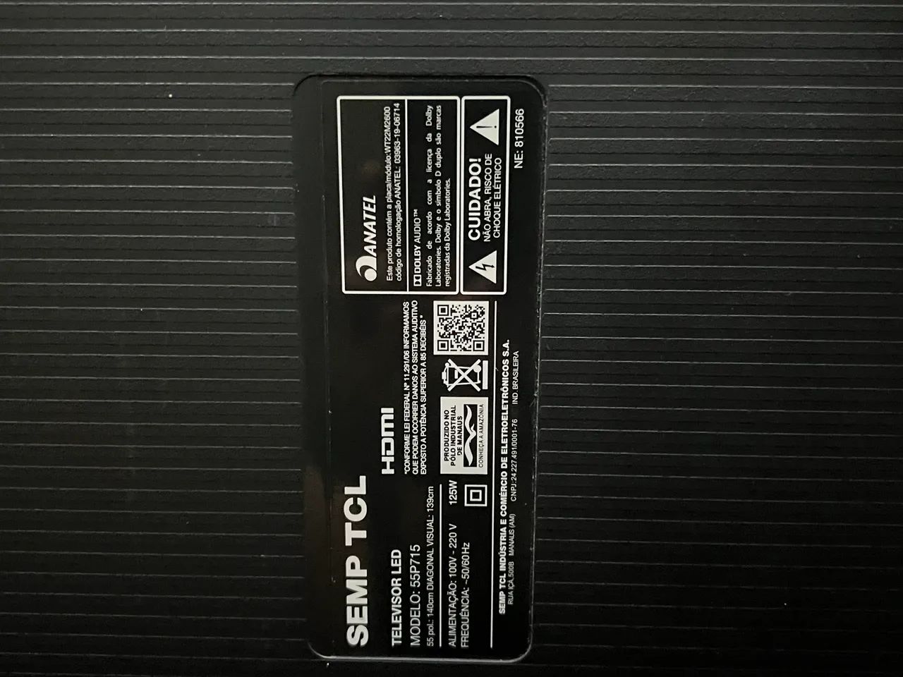 TV TCL 55 ? (defeito)  - Foto 2