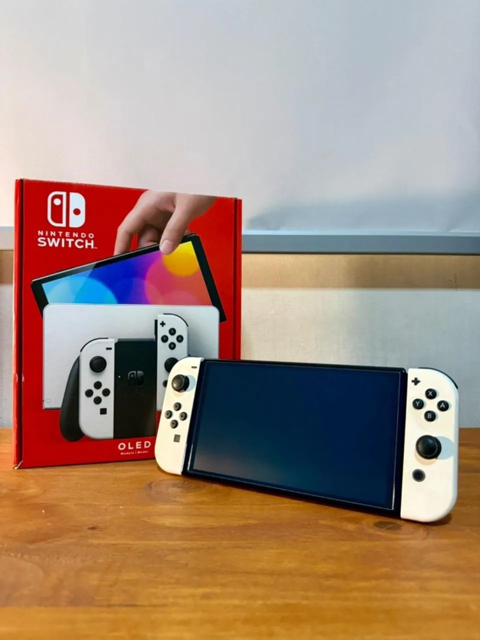 Nintendo Switch OLED | Completo c/Caixa, película e Case | Impecável