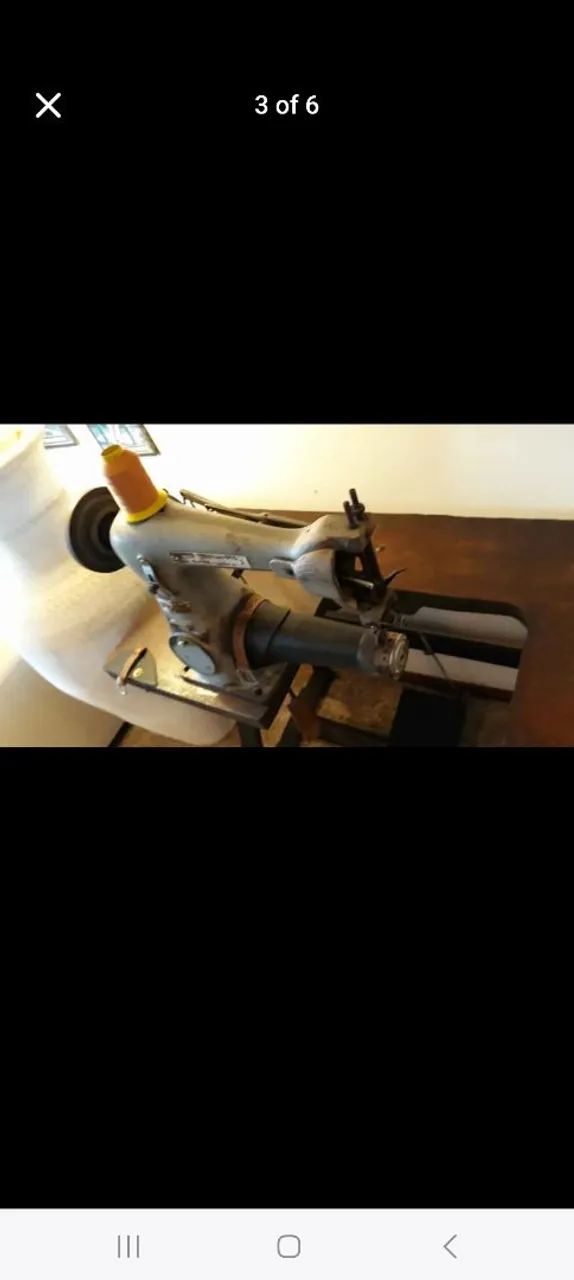 Maquina esquerda antigo marca Typical para costurar couro, calçados e.... - Foto 3