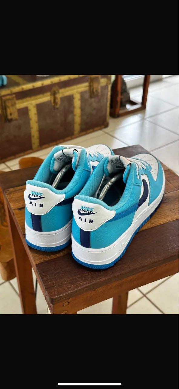 Air Force 1 '07 LV8 Split Light Photo Blue Deep Royal ORIGINAL - Foto 3