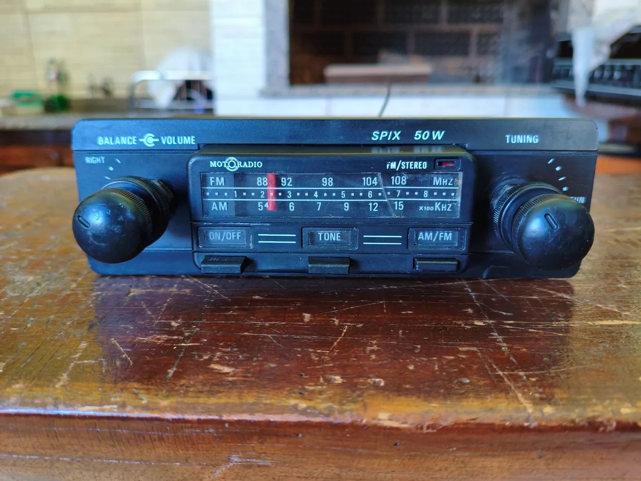 Rádio carro antigo motoradio Spix