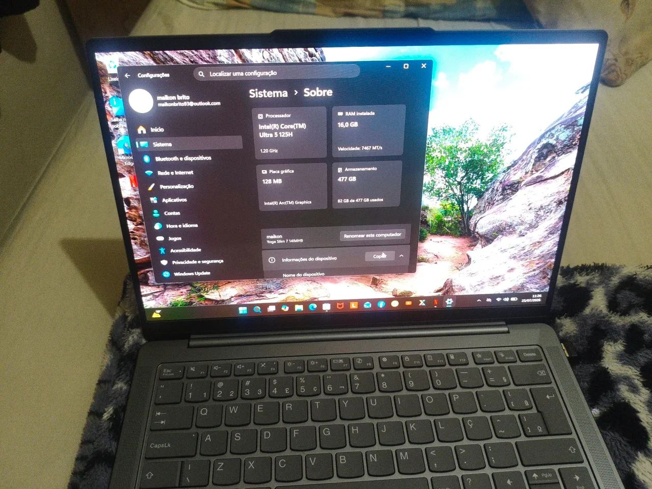 Vendo notebook Lenovo yoga slim 7i  - Foto 3