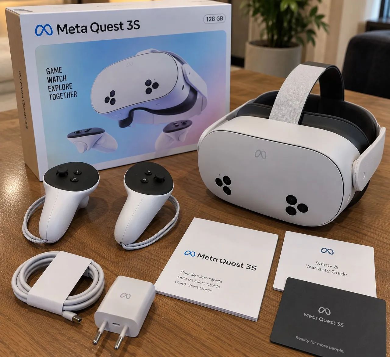 Óculos de Realidade Virtual Meta Quest 3S 128GB NOVO lacrado