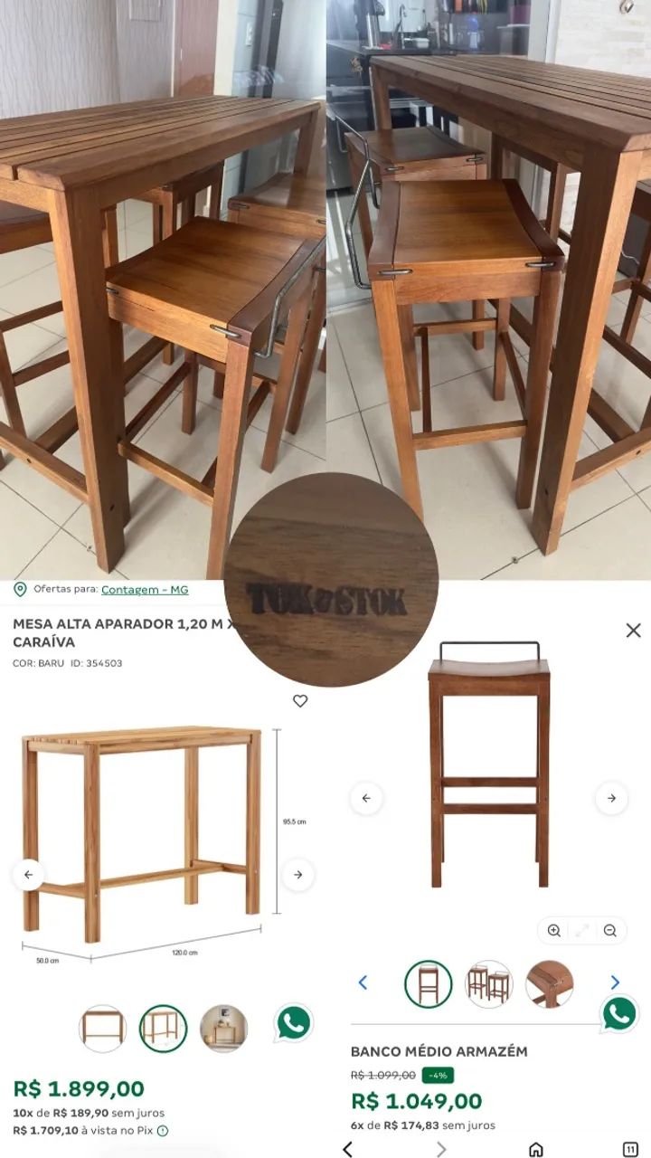 Mesa com cadeiras - Foto 4