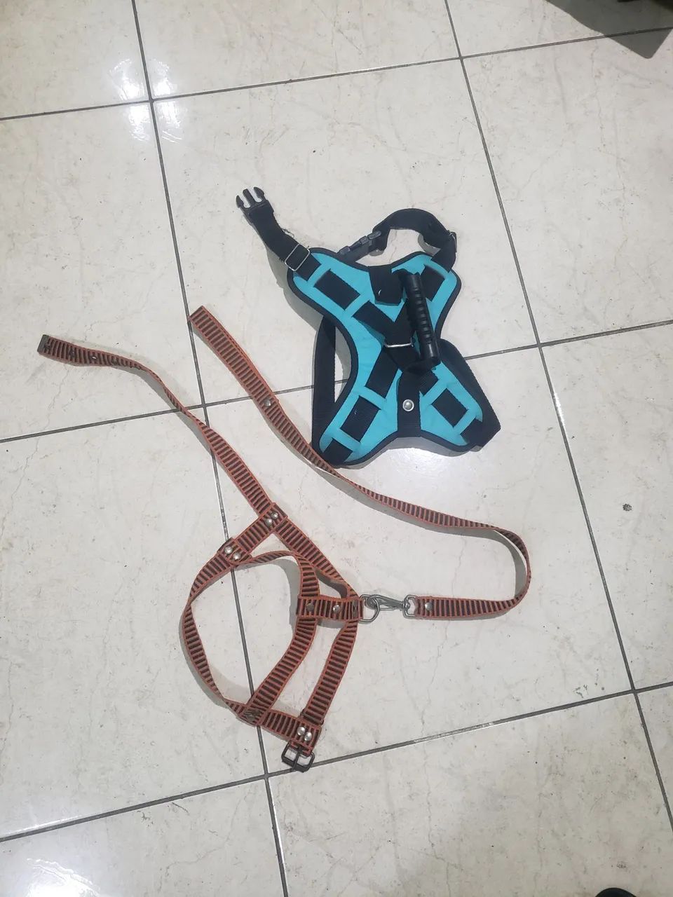 Coleira peitoral com guia para cachorro - Foto 2