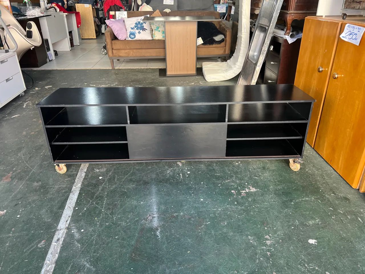 Rack para TV 1 Porta Preto 