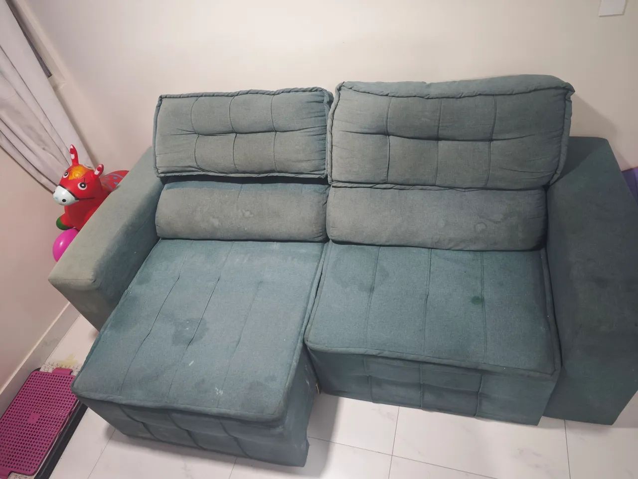 Vendo sofá 3 lugares retrátil  - Foto 3