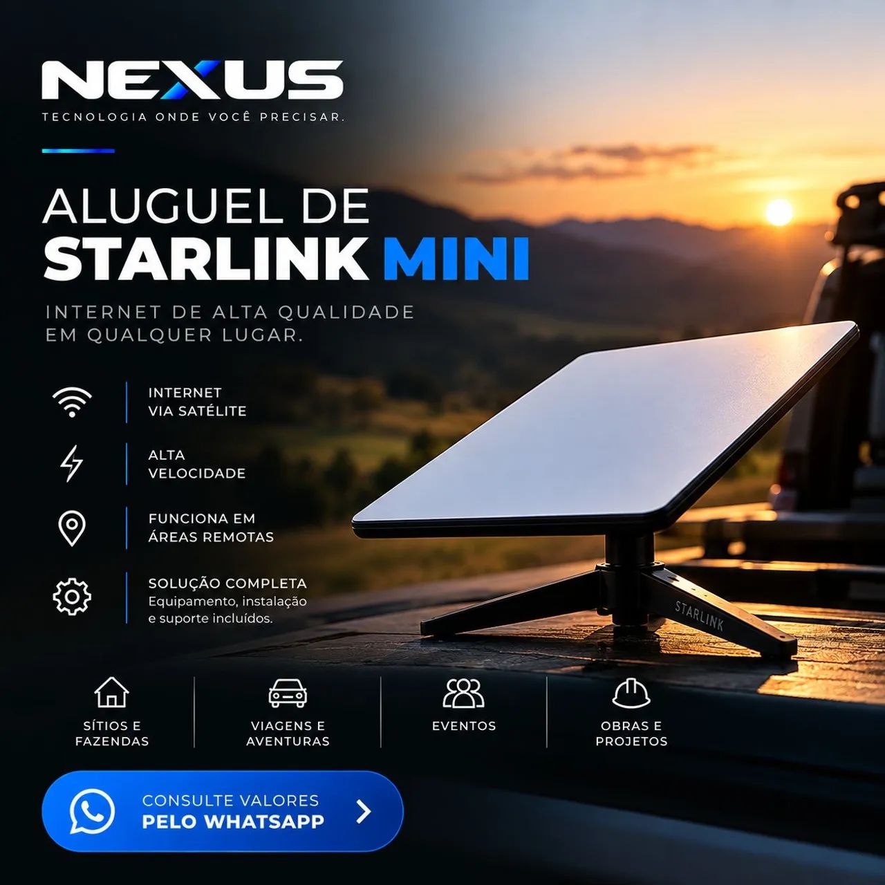 Starlink Mini - Aluguel - Foto 2