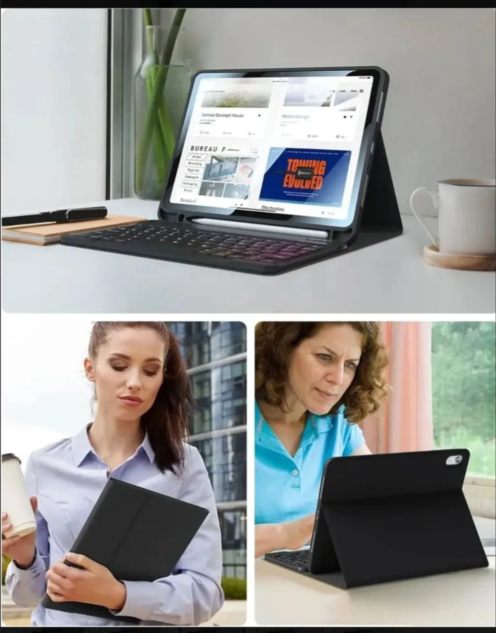 capa para ipad 10 geração com teclado e mouse - Foto 2