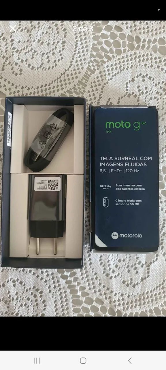 G62 128gb 5g 120hz câmera tripla - Foto 3