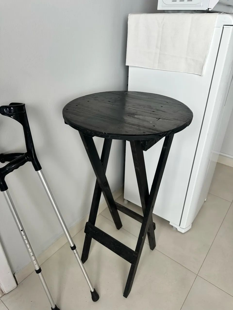 Jogo de mesa bistrô dobrável madeira 