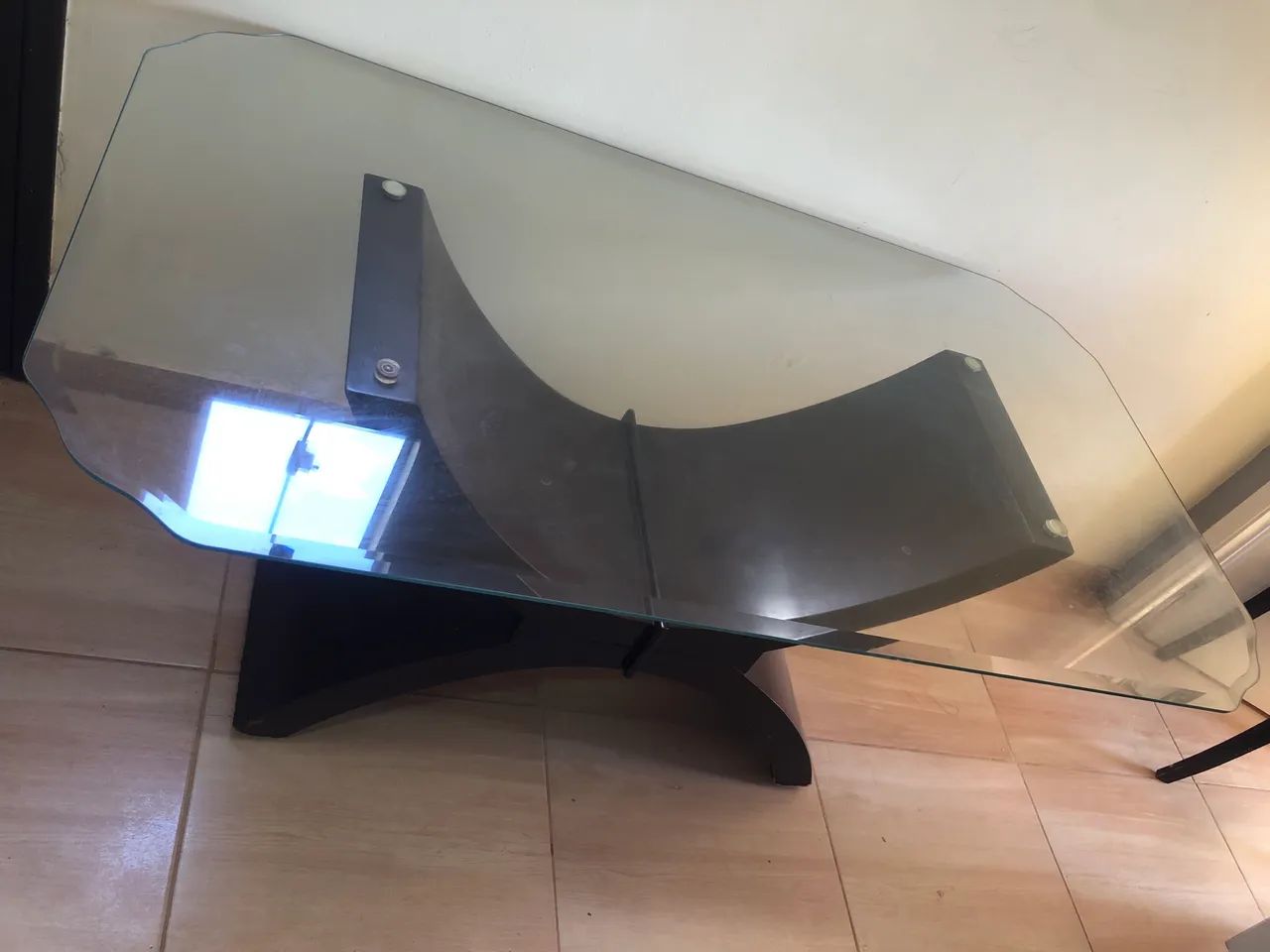 MESA DE CENTRO DE VIDRO