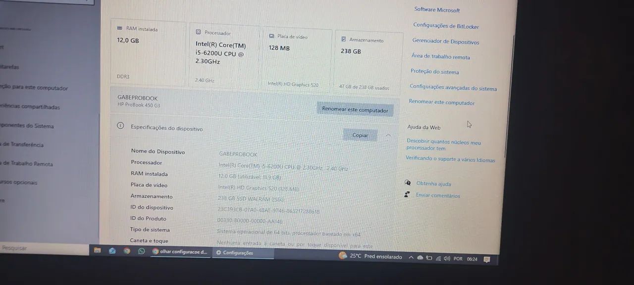 Notebook HP ProBook 450 G3 - Foto 5