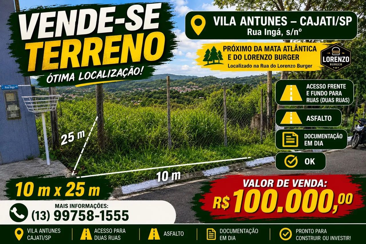 Terreno em Cajati SP - Foto 2