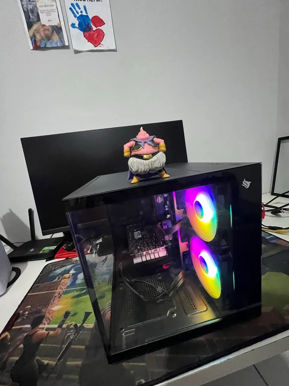 Pc gamer completo novo e garantia - R5 5500 + monitor 27 100HZ - loja wyll informática  - Foto 2