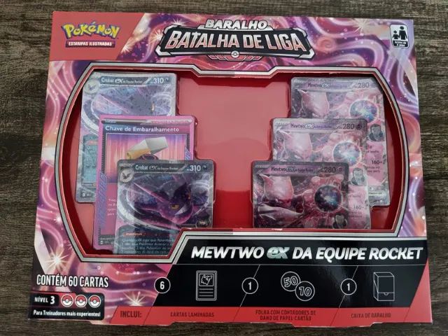 DECK POKÉMON MEWTWO EX EQUIP. ROCKET - ORIGINAL COPAG - LACRADO - Foto 5