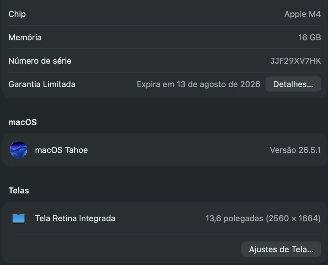 MacBook Air M4 13? Midnight ? Impecável - Foto 5