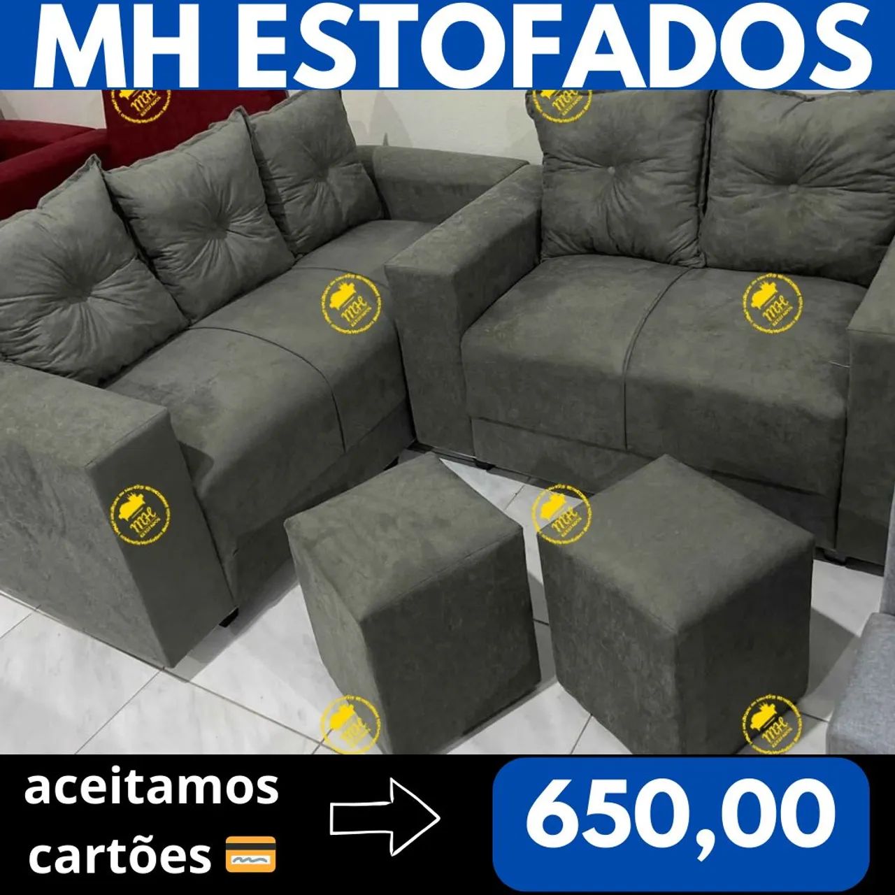 SOFÁS DIRETAMENTE DA FÁBRICA APARTI DE 300,00 - Foto 2