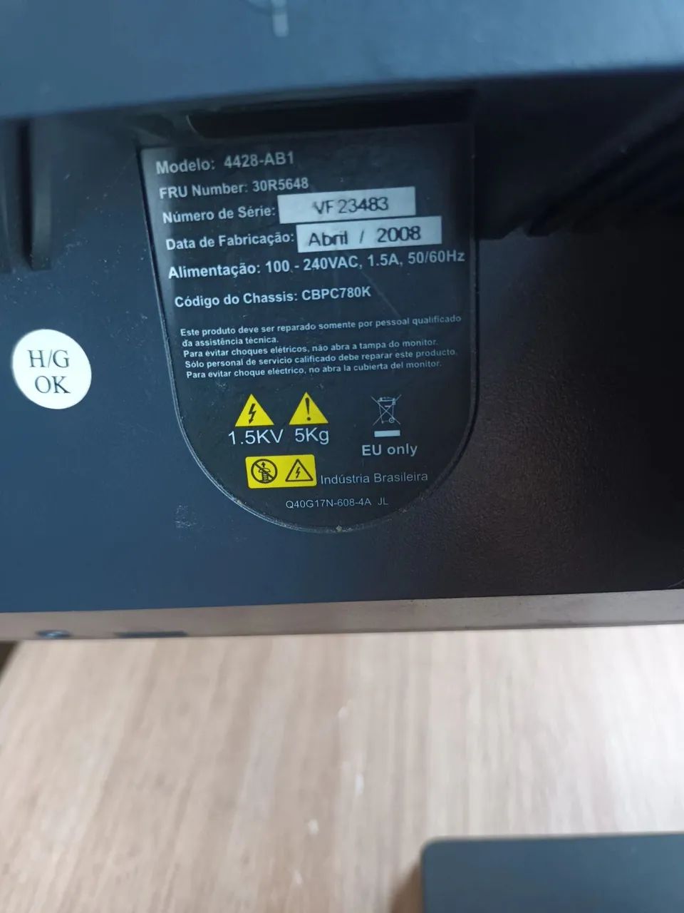 Monitor Lenovo 4428 AB1  - Foto 4