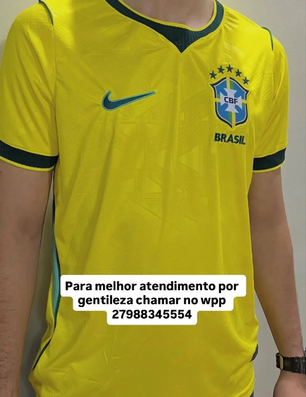 Camisa Do Brasil Amarela 2026