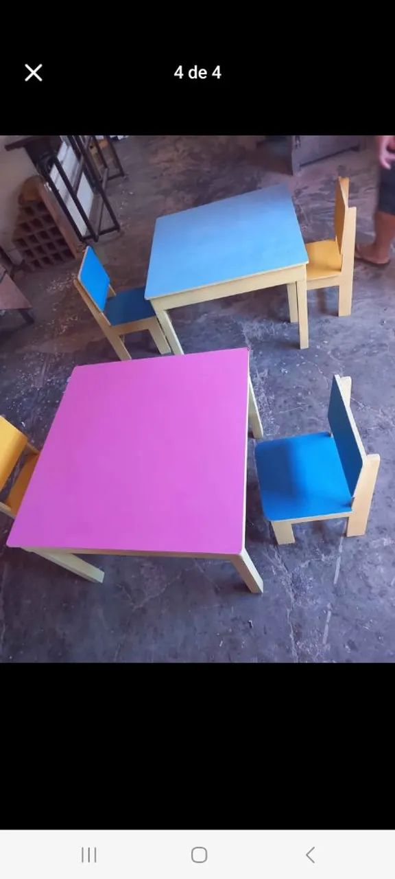 Vendo conjunto infantil de madeira - Foto 3