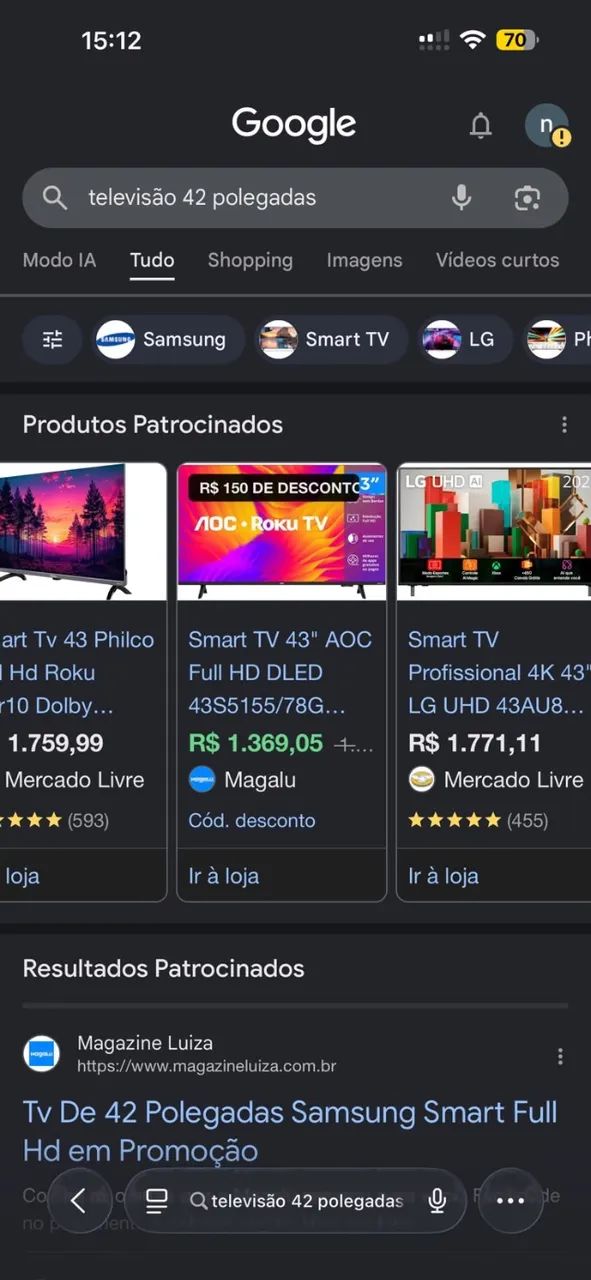 TV 43'' polegadas AOC Full HD DLED - Foto 3