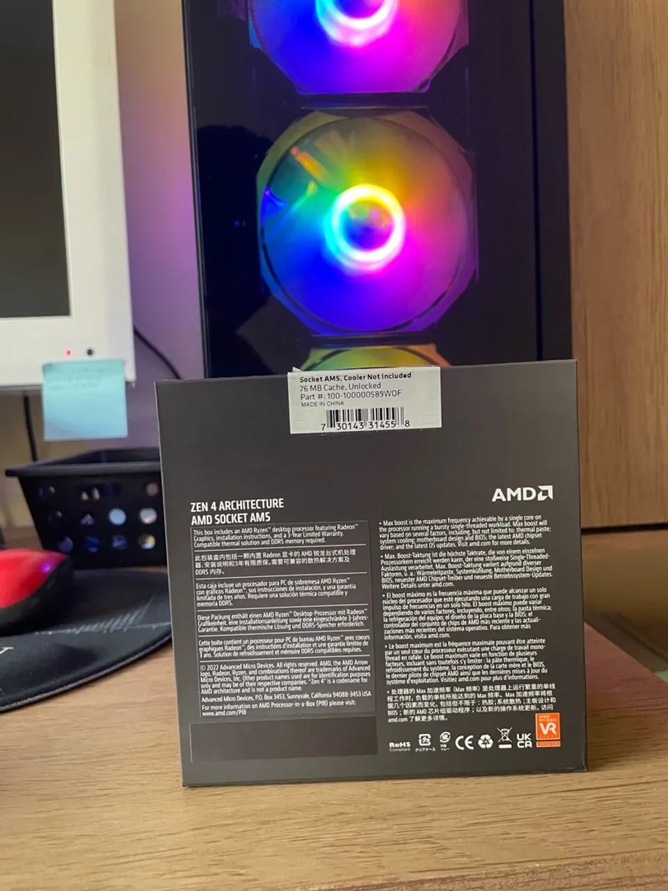 Processador Ryzen 9 7900x lacrado - Foto 3