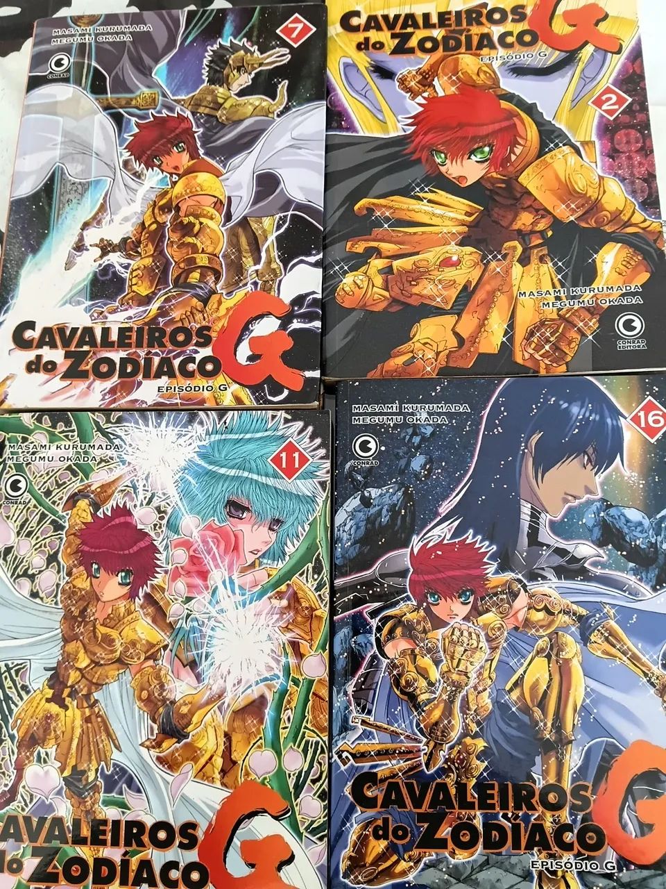 Cavaleiros do Zodíaco G - volumes 2, 7, 11 e 16 - Livros e