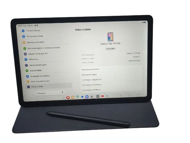 Tablet Samsung Galaxy Tab S6 Lite 2024, na caixa e com Nota Fiscal - 6x Sem Juros! - Foto 5