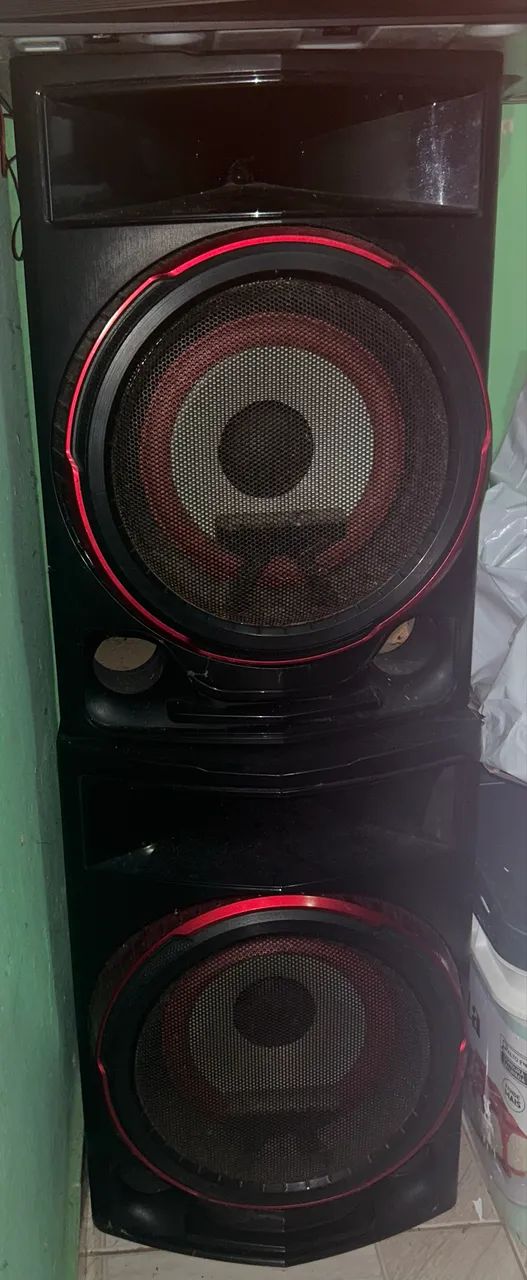 Caixa de mini system lg