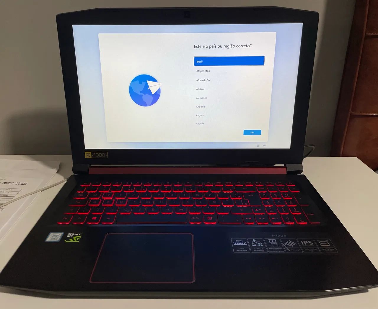 VENDO Notebook GAMER acer NITRO5 conservadíssimo 
