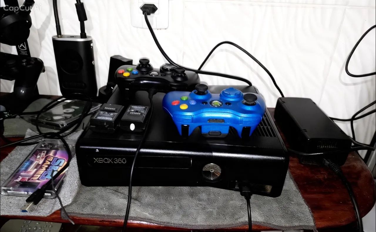 XBOX 360 SLIM COMPLETINHO 