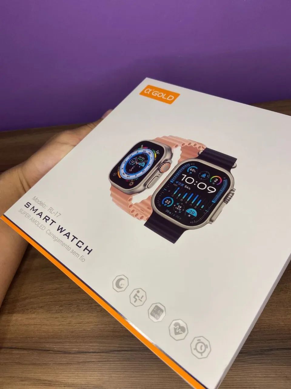 SMART WATCH com tela Super AMOLED a'GOLD - Foto 2