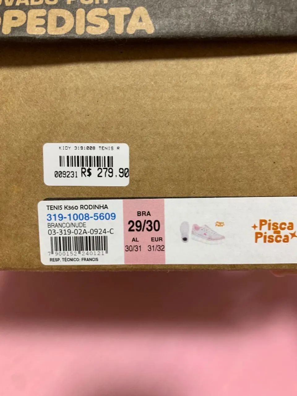 Tênis infantil 