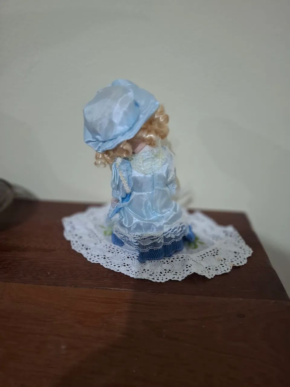 Boneca de porcelana Azul - Foto 3