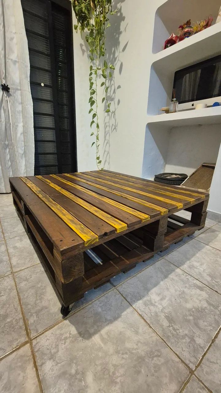 Mesa de centro de pallet - Foto 2