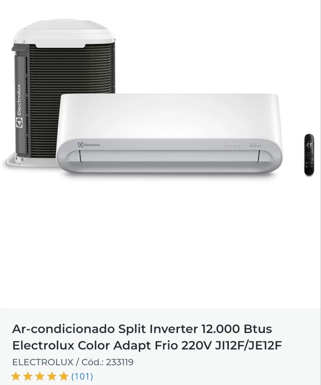 Ar condicionado Electrolux 