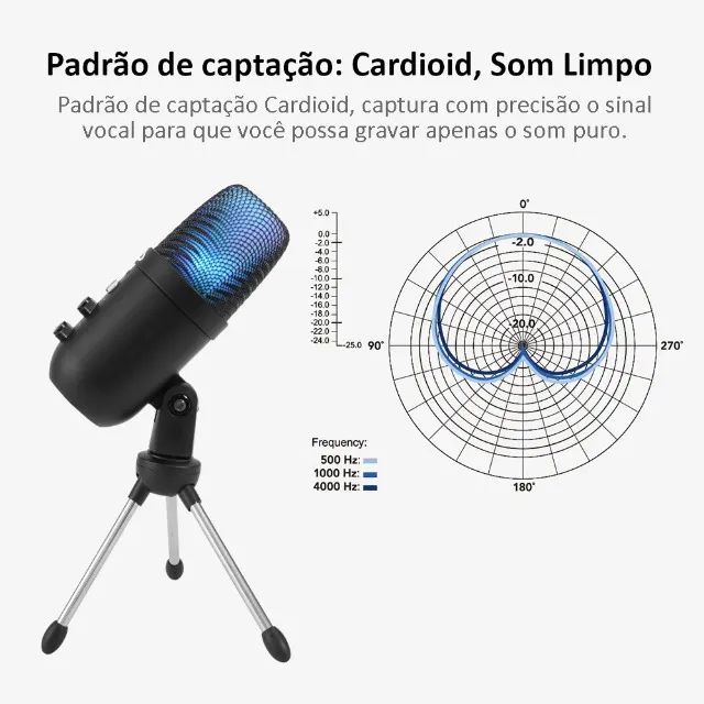 Microfone Gamer De Mesa Rise Mode - Foto 5