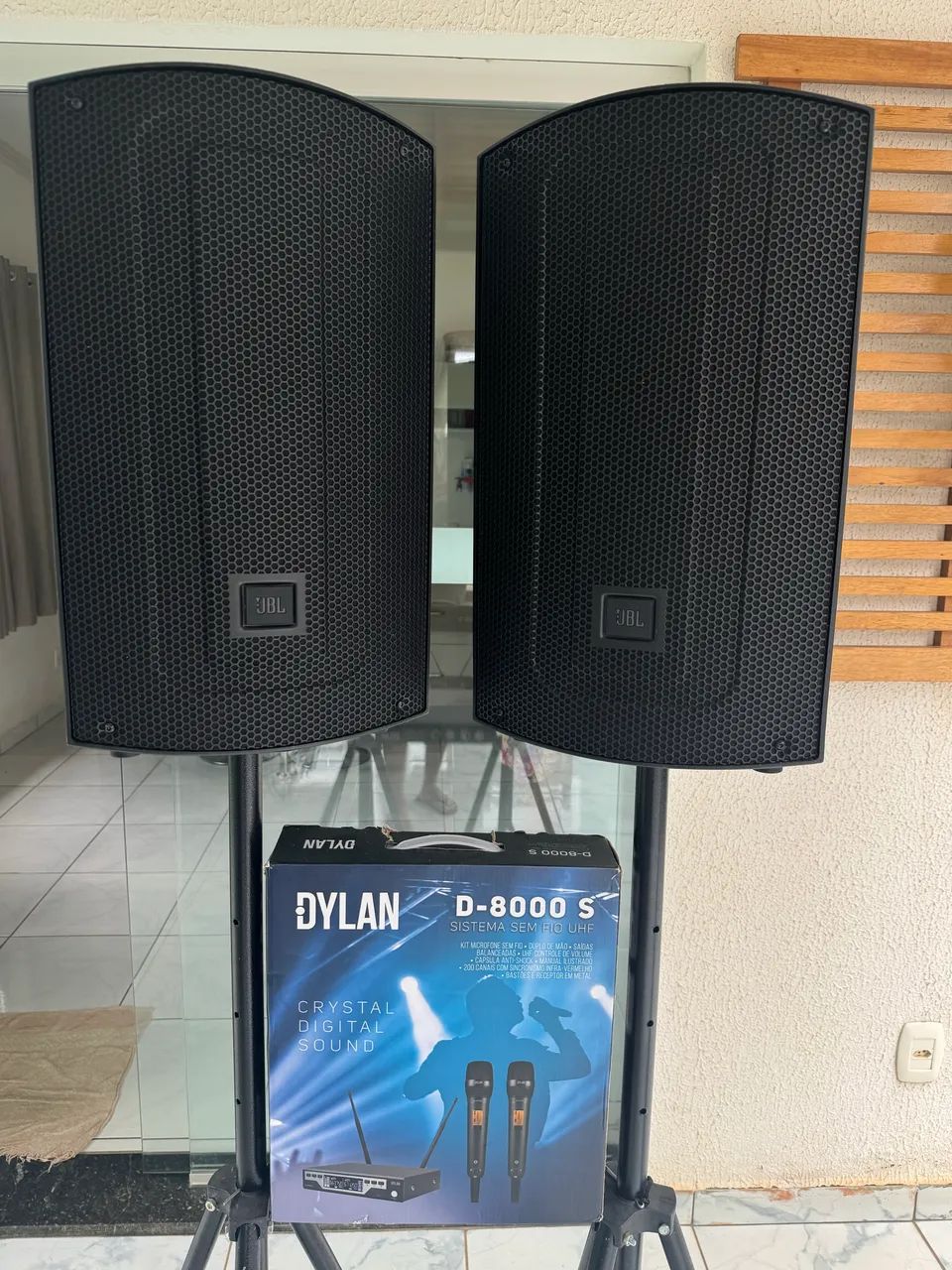 CONJUNTO JBL MAX 10 COM MICROFONE PROFISSIONAL  - Foto 5