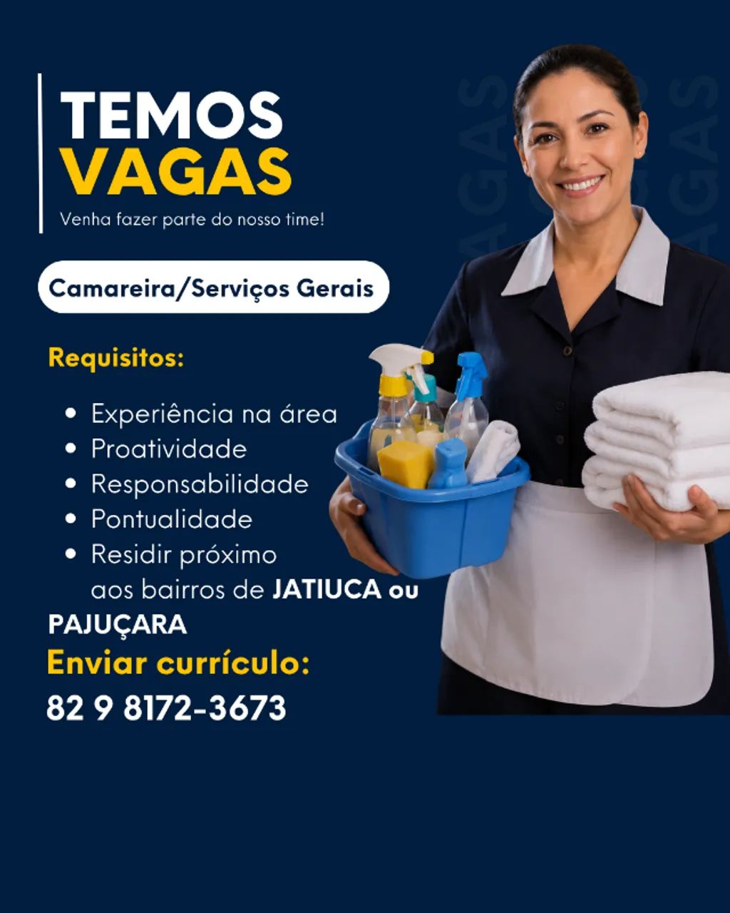 AUX. SERVIÇOS GERAIS / CAMAREIRA