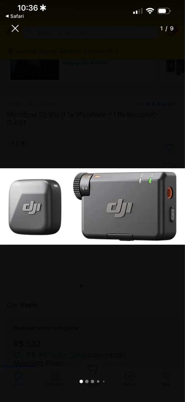Microfone DJI Mic Mini 1 TX Microfone 1 RX Receptor - DJI127 - Foto 2