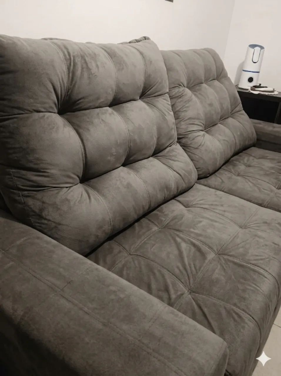 Sofá Retrátil e Reclinável em Suede - Super Confortável (2,50m) - Foto 4