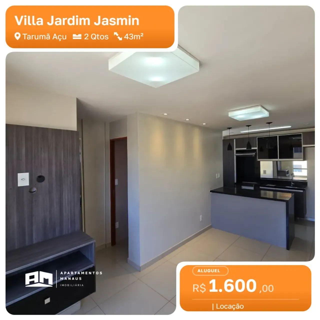 Villa Jardim Jasmin  - 2 Quartos -  Tarumã Açu