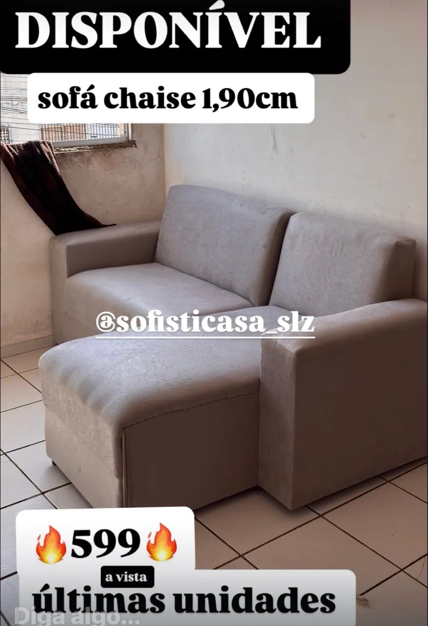 sofá chaise só 599 - Foto 2