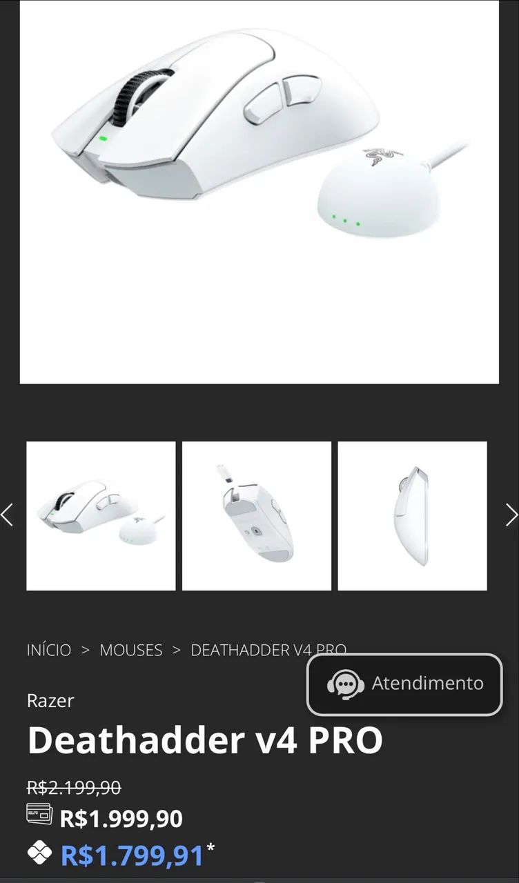 mouse deathadder v4 pro - Foto 3